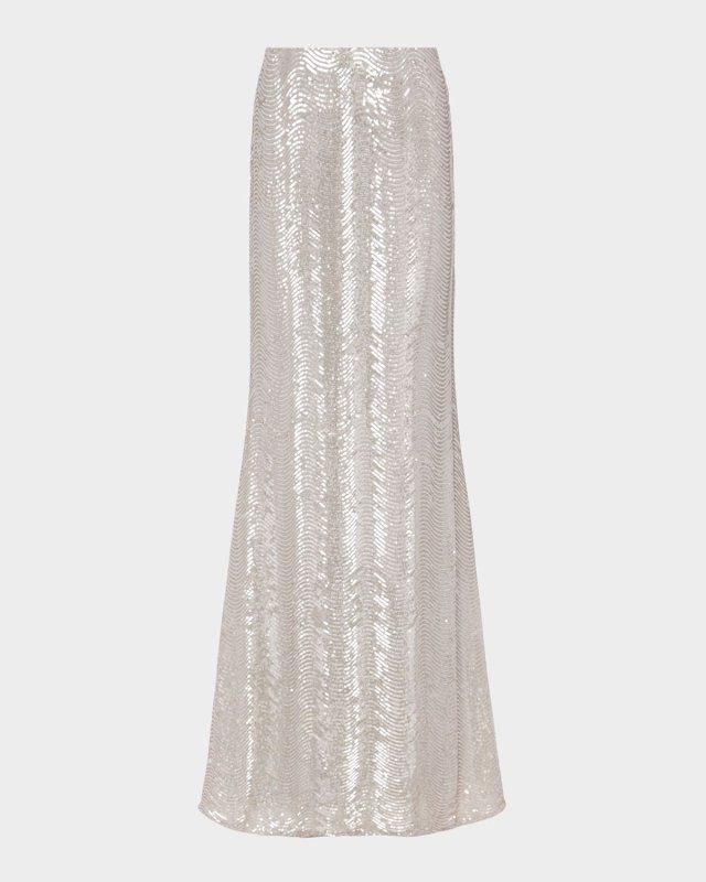 Zeta Sequined Maxi Skirt